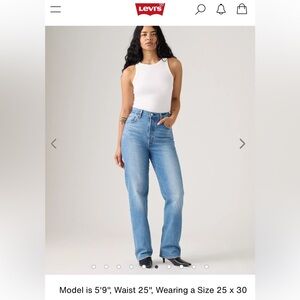 Levi's Women's Ribcage Straight Full Length Jeans